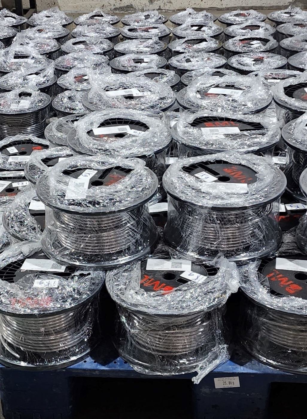 Lead wire rod coils